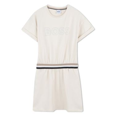 BOSS vestido para niña y adolescente color beige